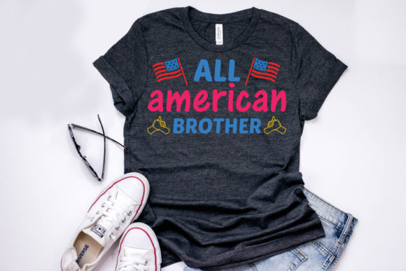 4th July Quote Design: All American Brot Graphics