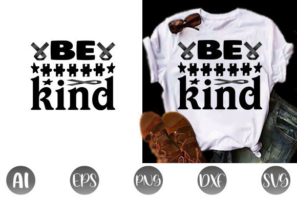 Autism Quote Design, Be Kind: Graphics for T-Shirt Designs