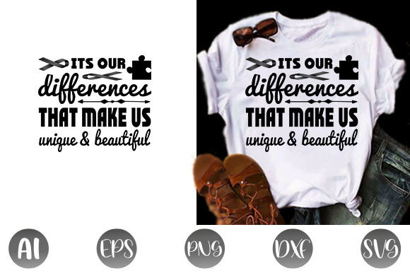 Autism Quote Design Graphics for T-Shirt Designs