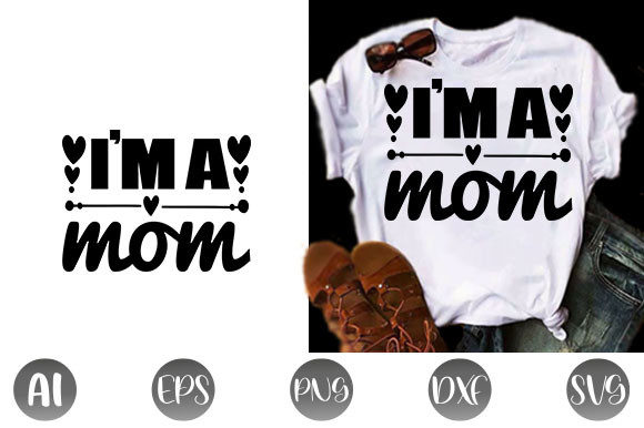 Funny Mom Quote Design: Graphics & T-Shirt Designs